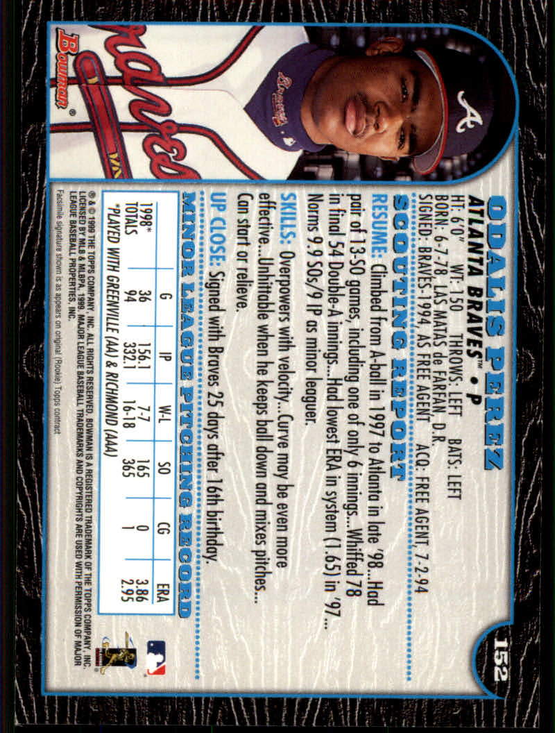 1999 Bowman Baseball "Main Set" Base Cards #1 to #220 - Picture 291 of 425