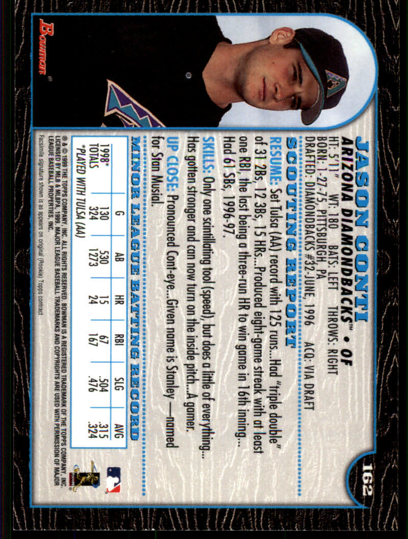 1999 Bowman Baseball "Main Set" Base Cards #1 to #220 - Picture 311 of 425