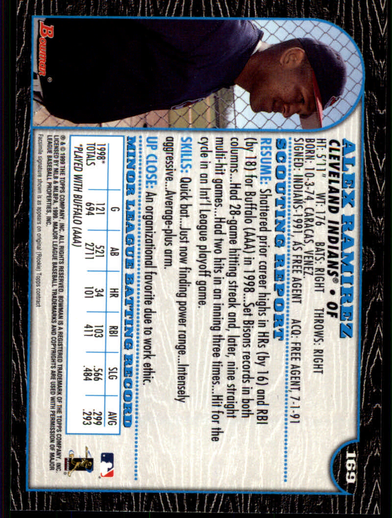 1999 Bowman Baseball "Main Set" Base Cards #1 to #220 - Picture 325 of 425