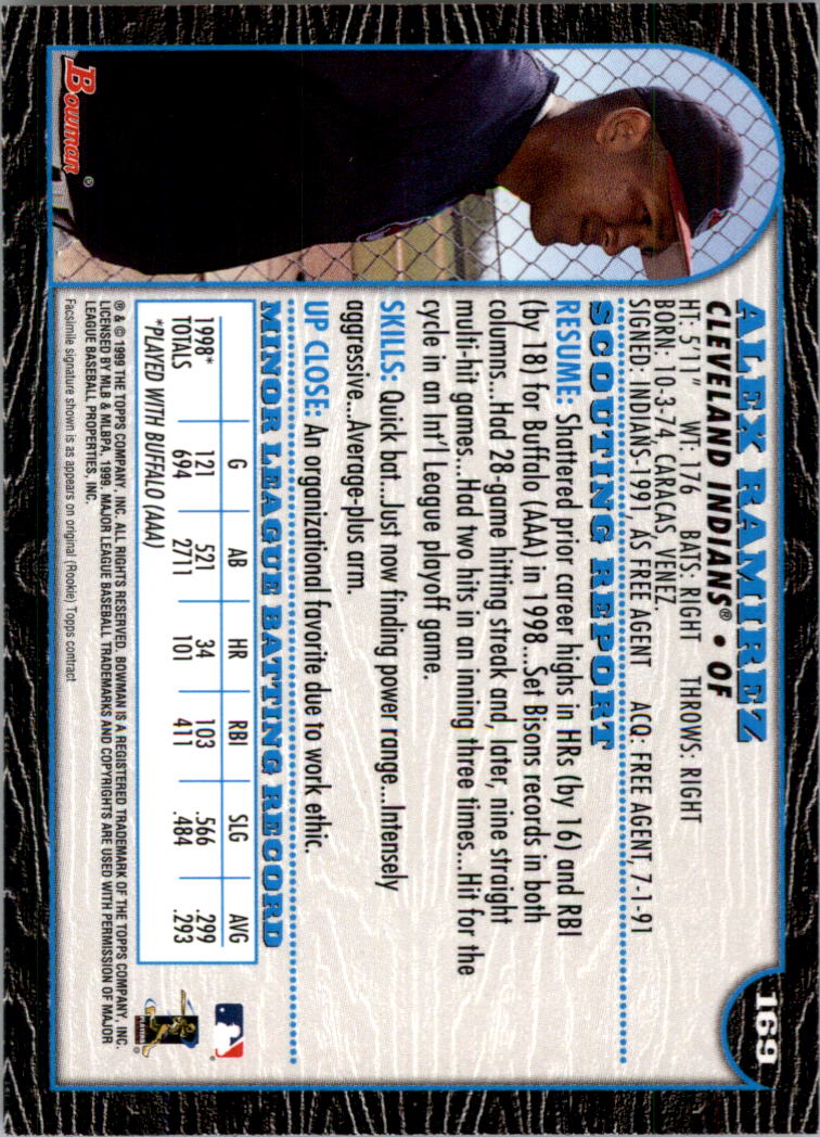 1999 Bowman Baseball Card Pick (Base) 1-253 - Bild 339 von 499