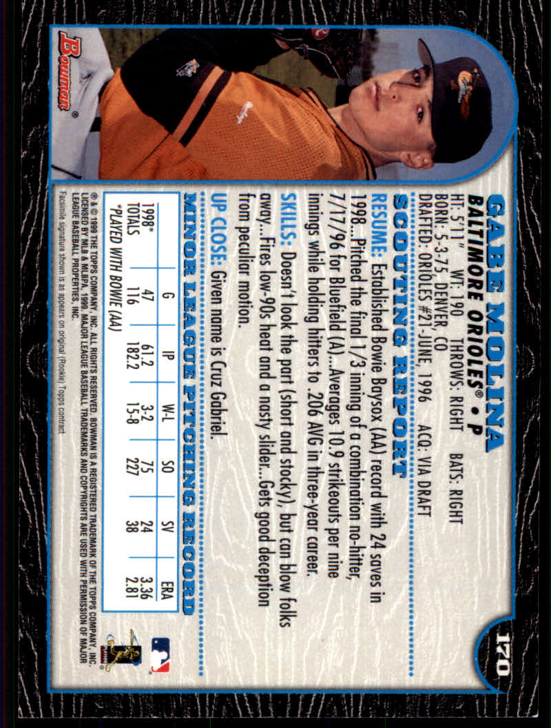 1999 Bowman Baseball "Main Set" Base Cards #1 to #220 - Picture 327 of 425