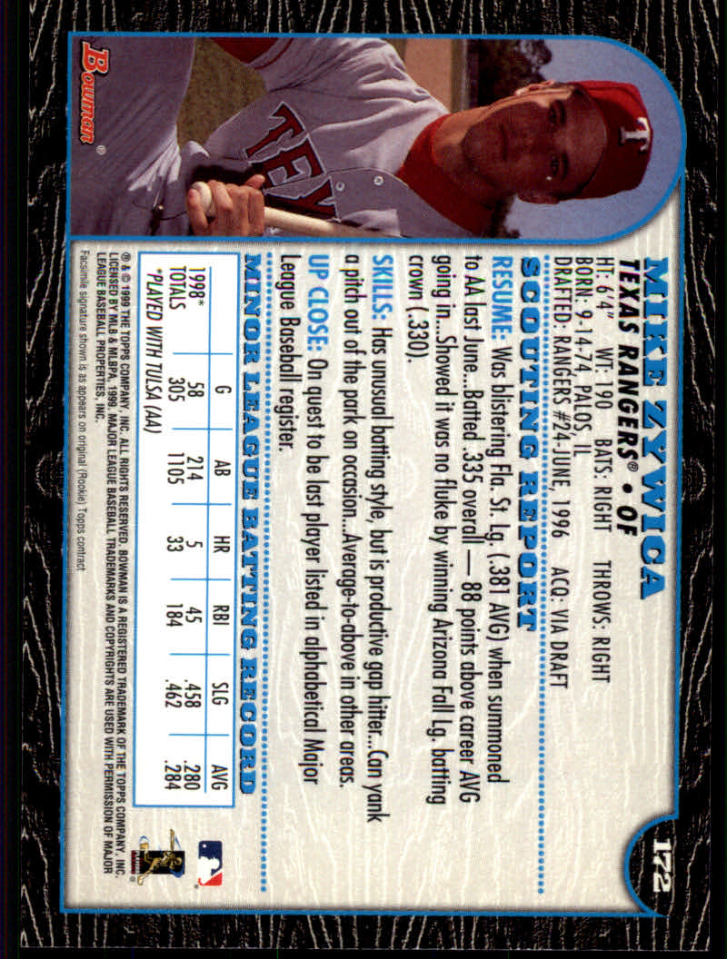 1999 Bowman Baseball "Main Set" Base Cards #1 to #220 - Picture 331 of 425