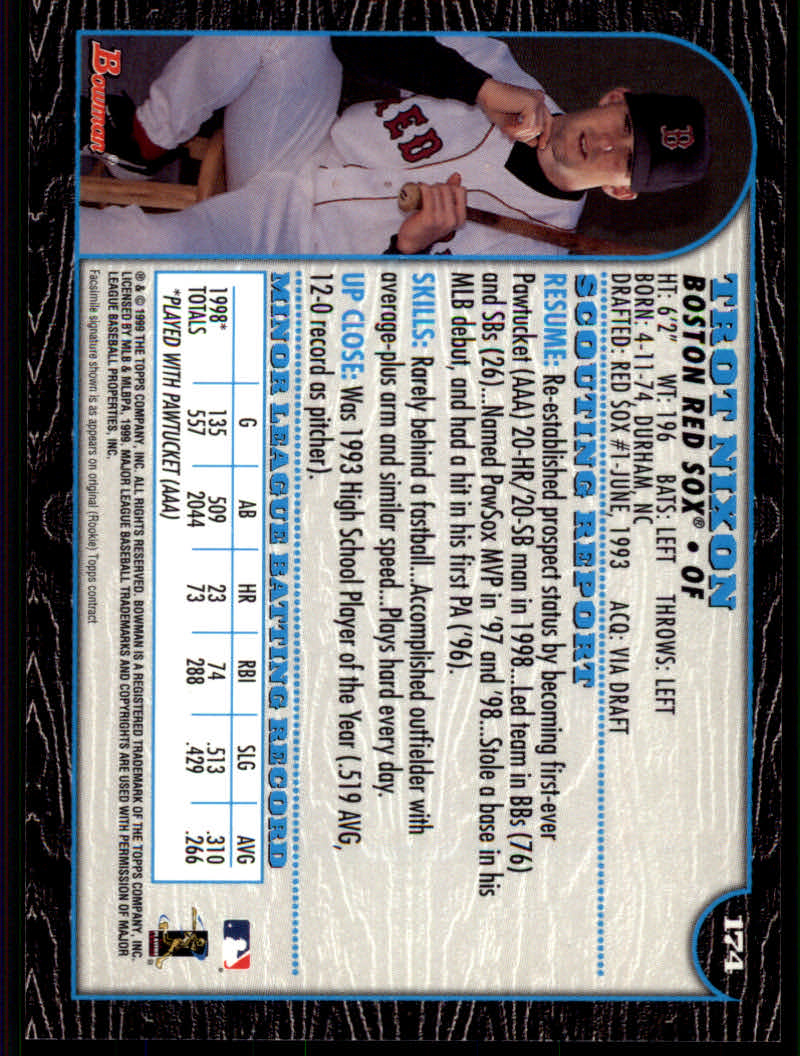 1999 Bowman Baseball "Main Set" Base Cards #1 to #220 - Picture 335 of 425