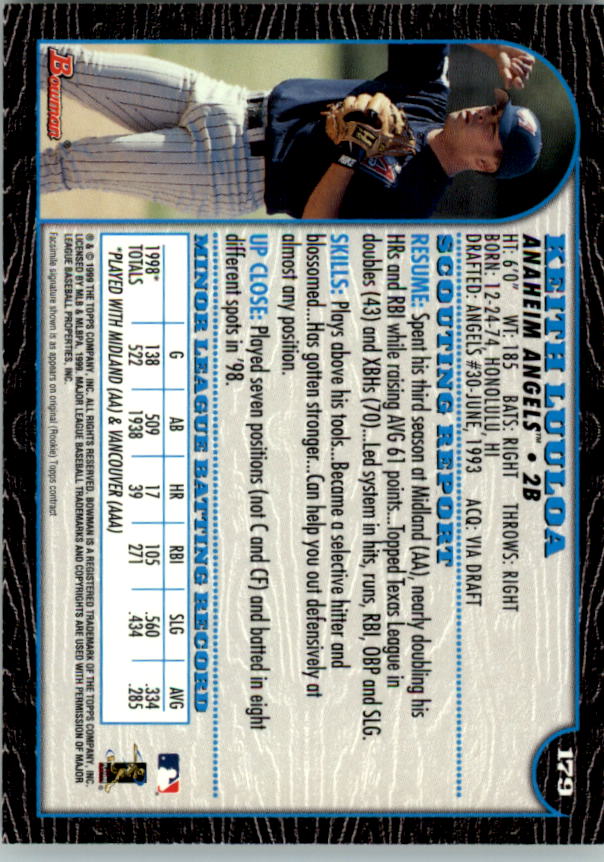 1999 Bowman Baseball Card Pick (Base) 1-253 - Bild 359 von 499