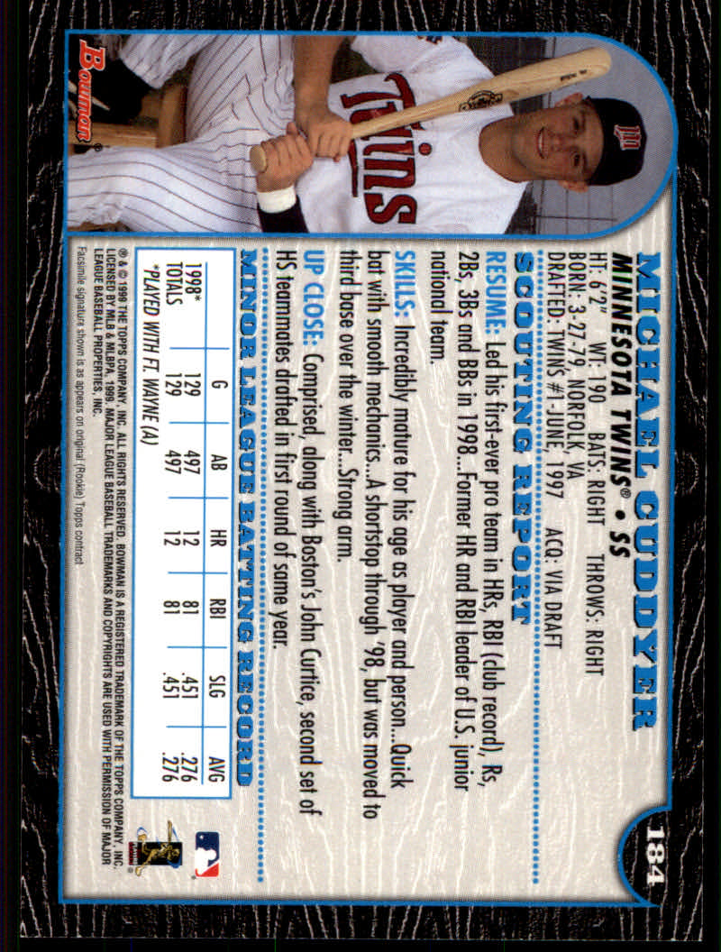 1999 Bowman Baseball "Main Set" Base Cards #1 to #220 - Picture 355 of 425
