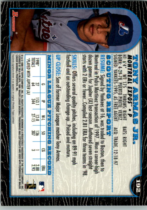 1999 Bowman Baseball Card Pick (Base) 1-253 - Bild 381 von 499