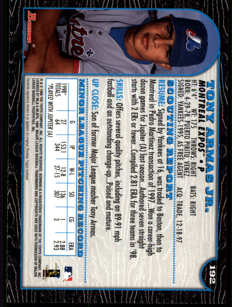 1999 Bowman Baseball "Main Set" Base Cards #1 to #220 - Picture 371 of 425