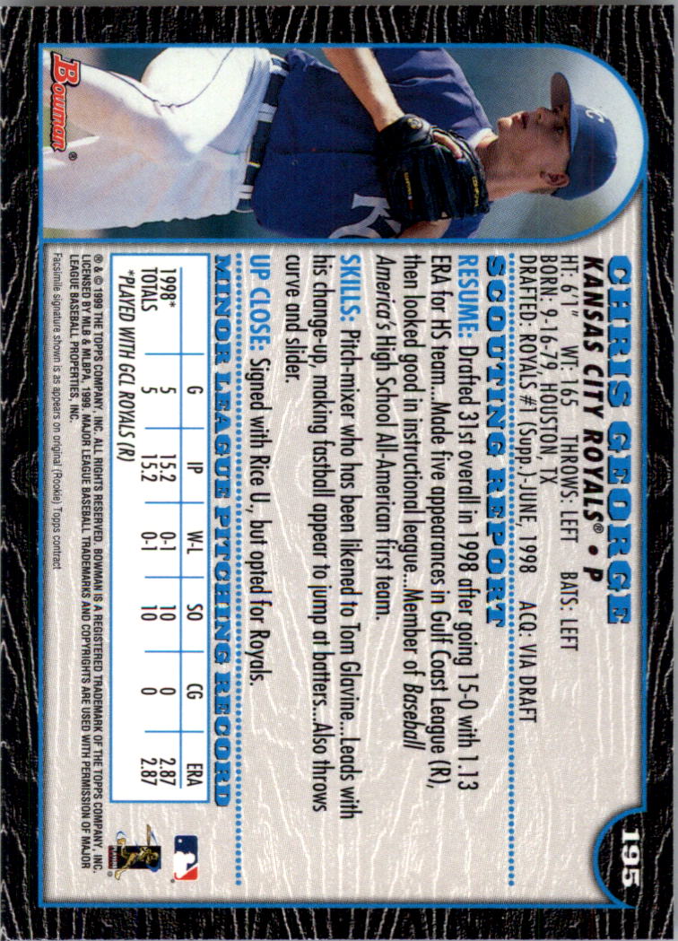 1999 Bowman Baseball Card Pick (Base) 1-253 - Bild 387 von 499