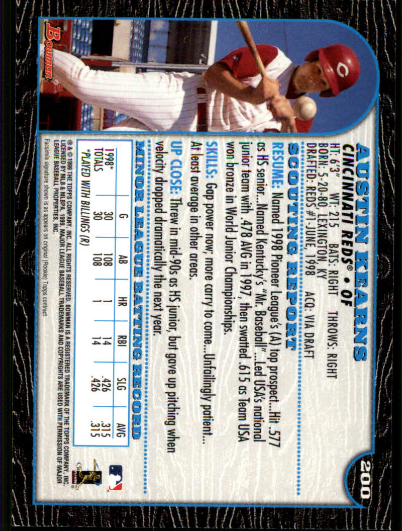 1999 Bowman Baseball "Main Set" Base Cards #1 to #220 - Picture 385 of 425
