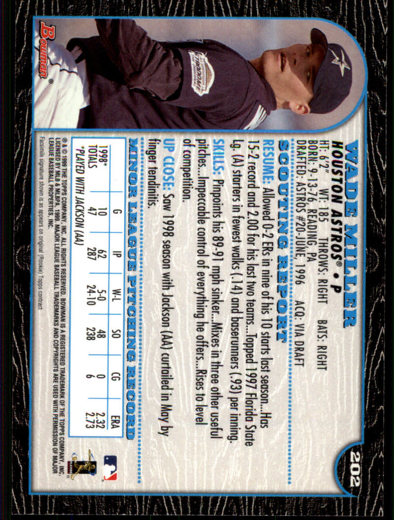 1999 Bowman Baseball "Main Set" Base Cards #1 to #220 - Picture 389 of 425