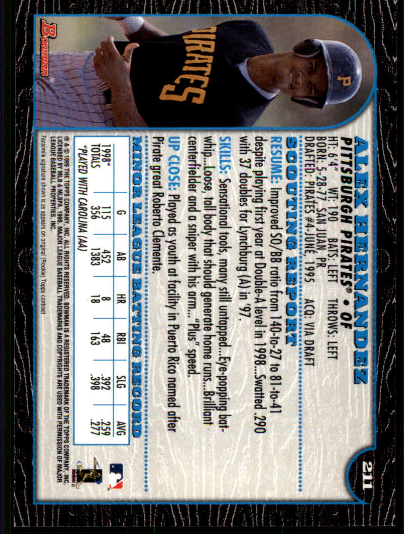 1999 Bowman Baseball "Main Set" Base Cards #1 to #220 - Picture 407 of 425