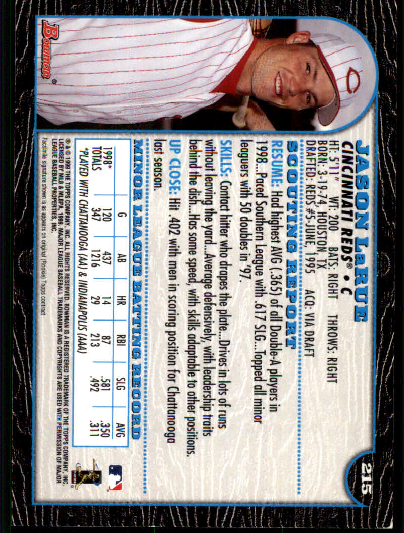 1999 Bowman Baseball "Main Set" Base Cards #1 to #220 - Picture 415 of 425