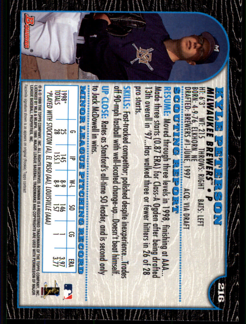 1999 Bowman Baseball "Main Set" Base Cards #1 to #220 - Picture 417 of 425