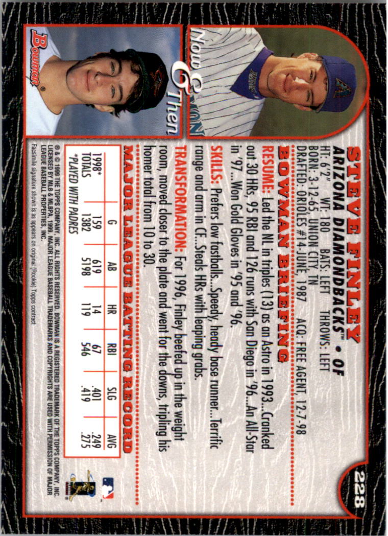 1999 Bowman Baseball Card Pick (Base) 1-253 - Bild 449 von 499