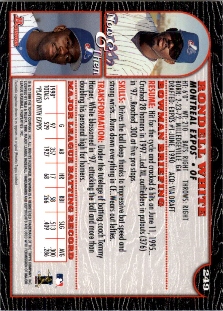 1999 Bowman Baseball Card Pick (Base) 1-253 - Bild 491 von 499