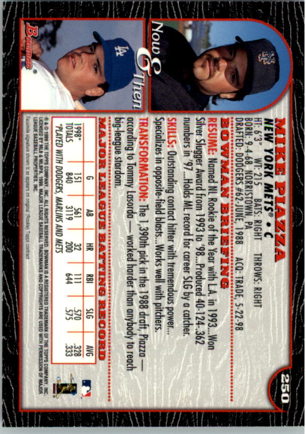 1999 Bowman Baseball Card Pick (Base) 1-253 - Bild 493 von 499