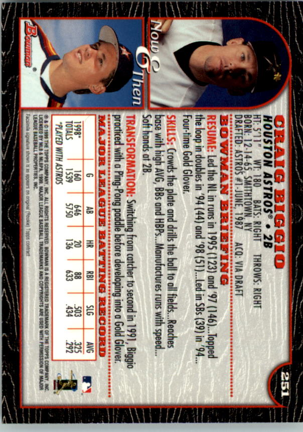 1999 Bowman Baseball Card Pick (Base) 1-253 - Bild 495 von 499