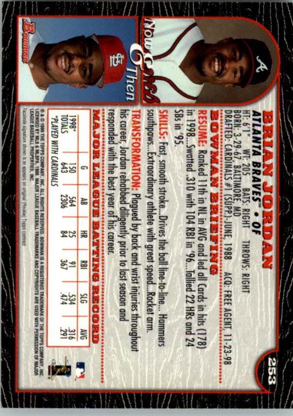 1999 Bowman Baseball Card Pick (Base) 1-253 - Bild 499 von 499