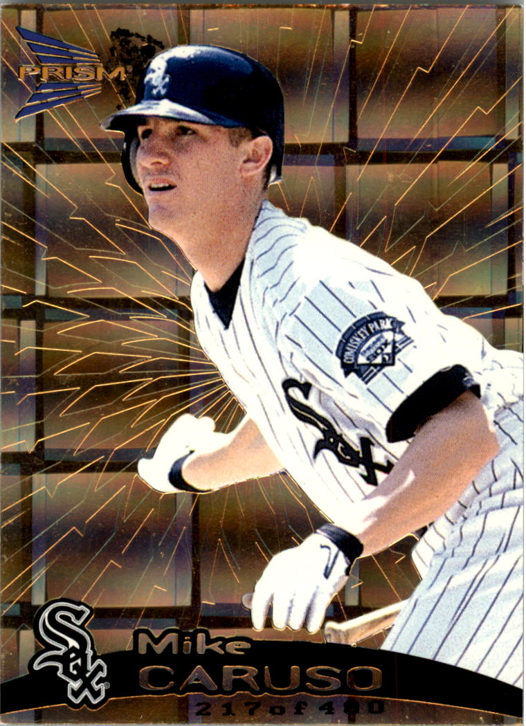 1999 Pacific Prism Holographic Gold #33 Mike Caruso
