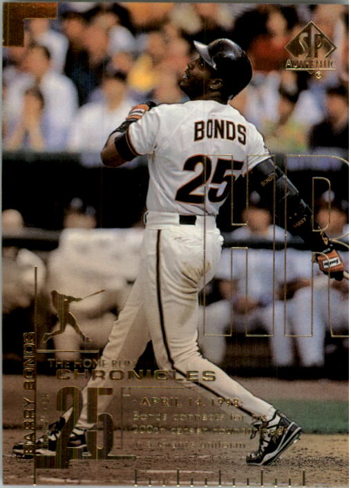 1999 SP Authentic Home Run Chronicles #HR14 Barry Bonds
