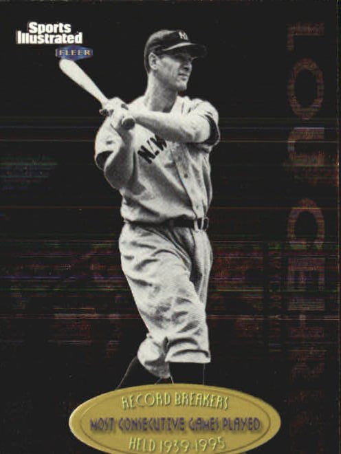 1999 Sports Illustrated Greats of the Game Record Breakers #8 Lou Gehrig