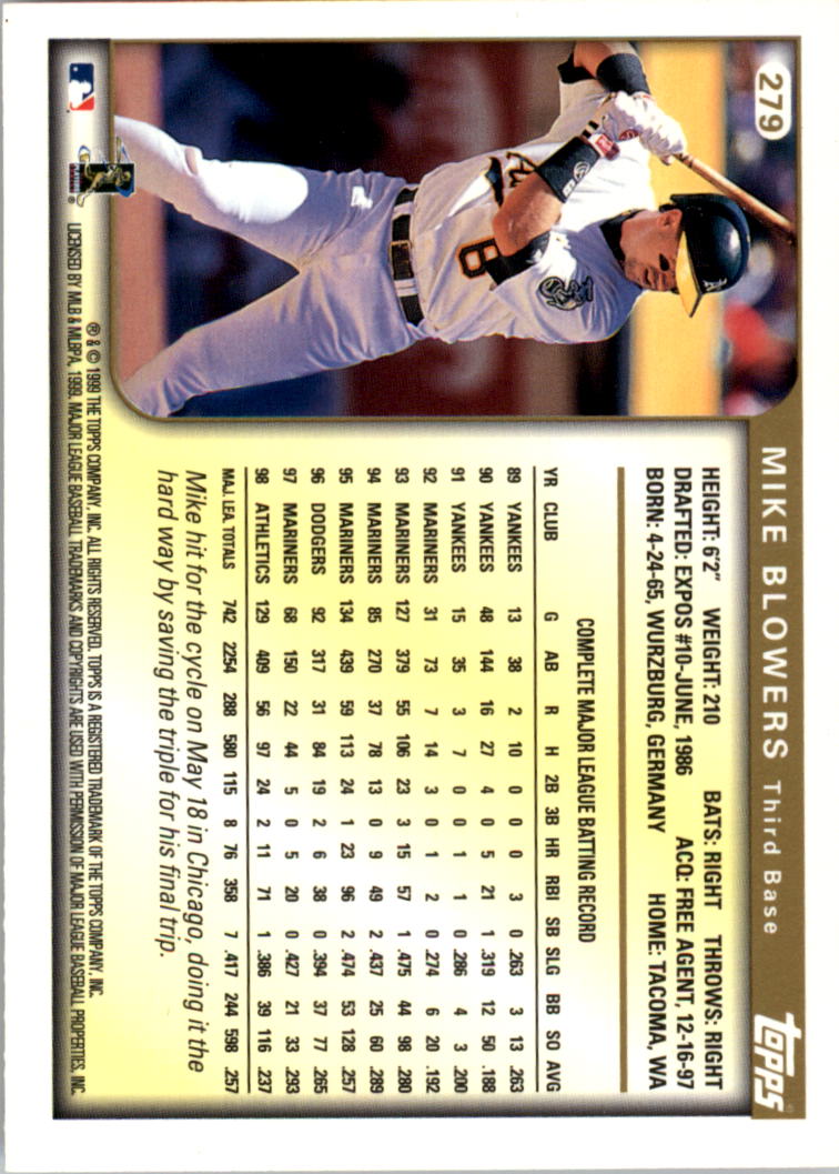 1999 Topps Baseball Card Pick (Base) 275-463 - Picture 9 of 355