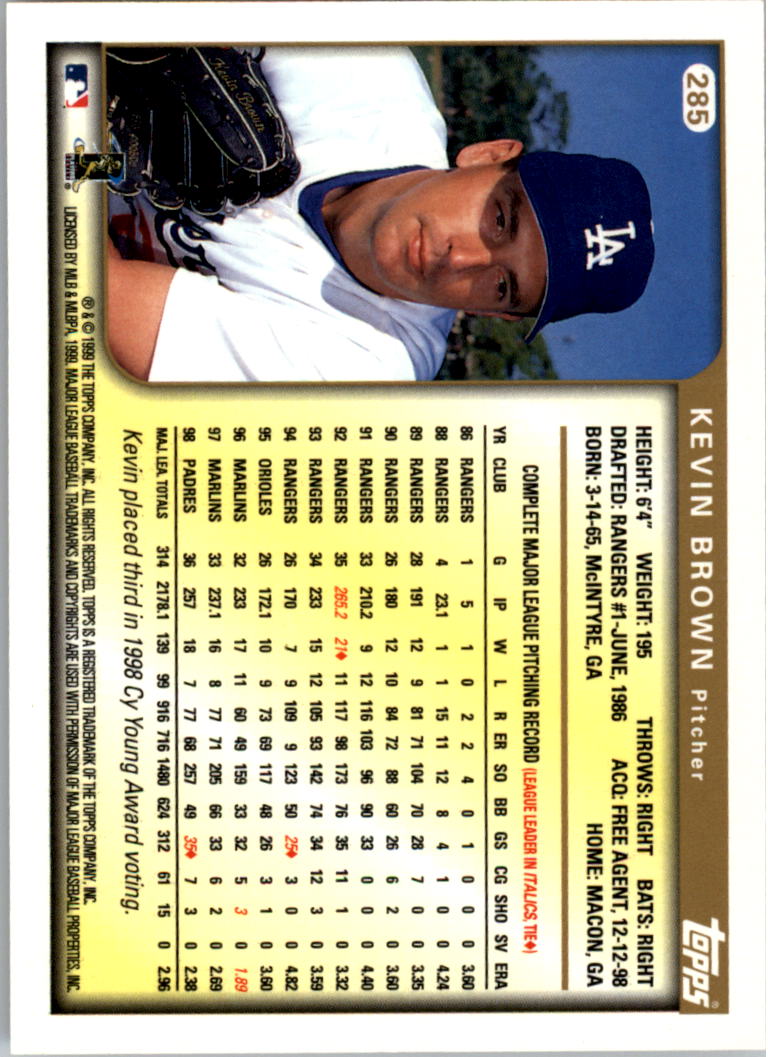 1999 Topps Baseball Card Pick (Base) 275-463 - Picture 21 of 355