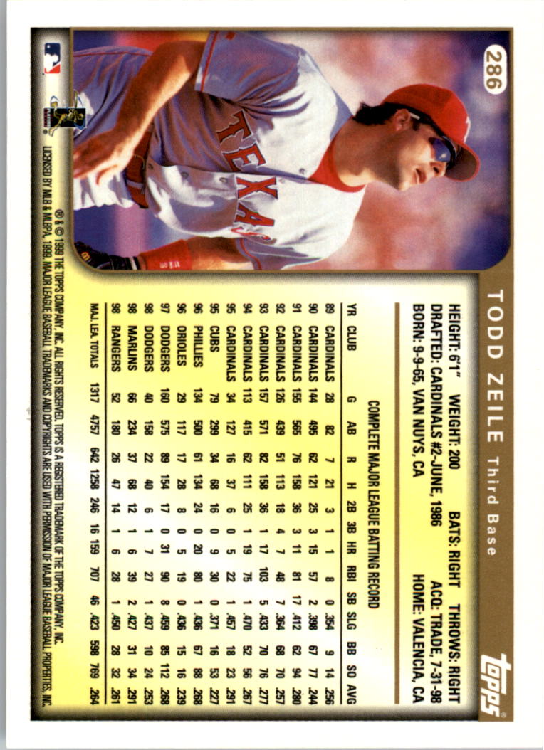 1999 Topps Baseball Card Pick (Base) 275-463 - Picture 23 of 355