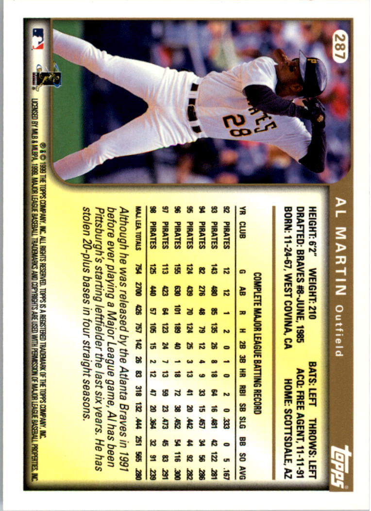 1999 Topps Baseball Card Pick (Base) 275-463 - Picture 25 of 355