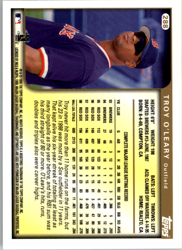 1999 Topps Baseball Card Pick (Base) 275-463 - Picture 27 of 355