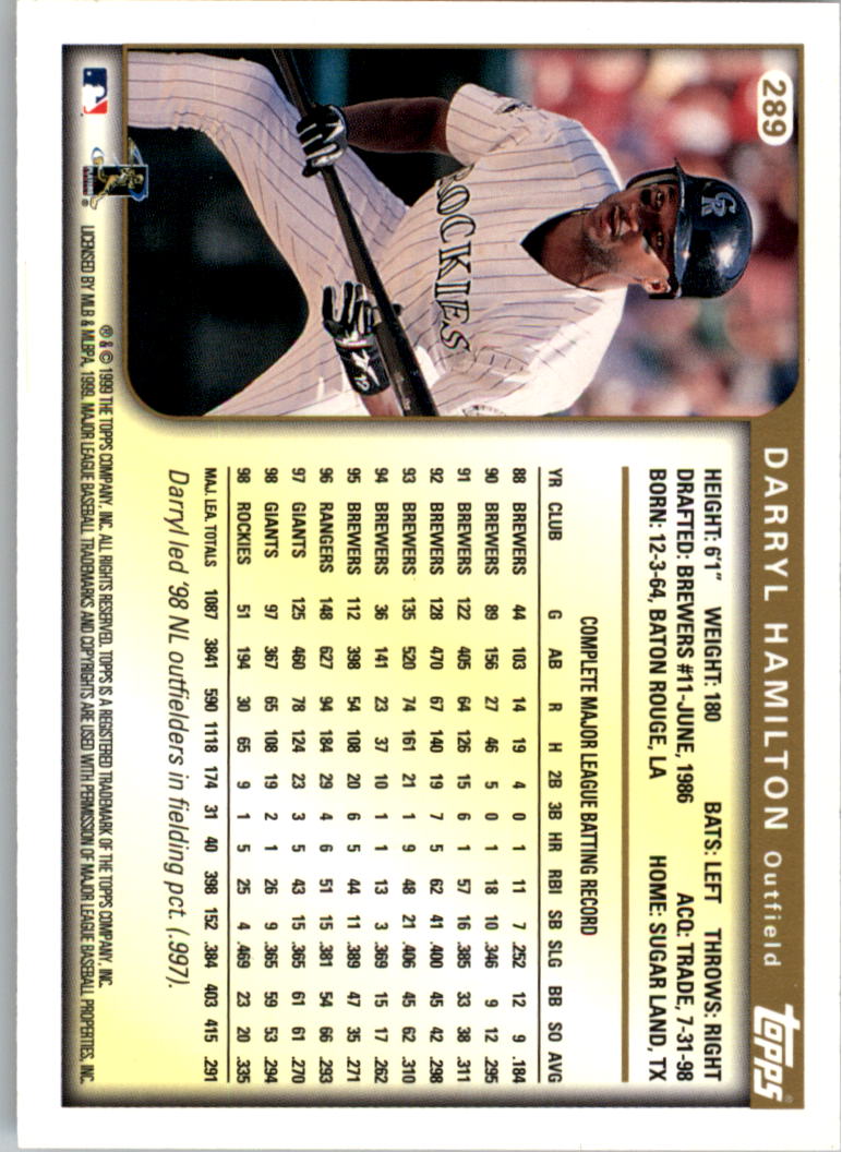 1999 Topps Baseball Card Pick (Base) 275-463 - Picture 29 of 355