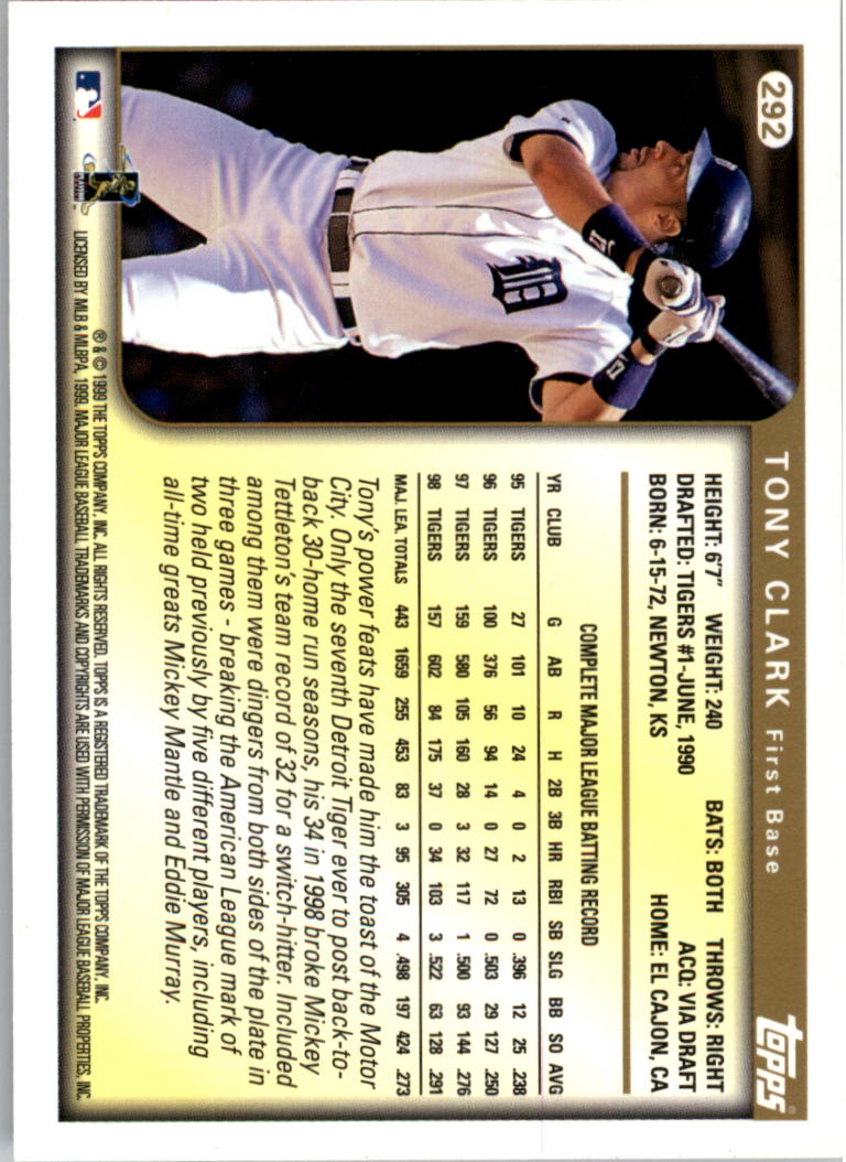 1999 Topps Baseball Card Pick (Base) 275-463 - Picture 33 of 355