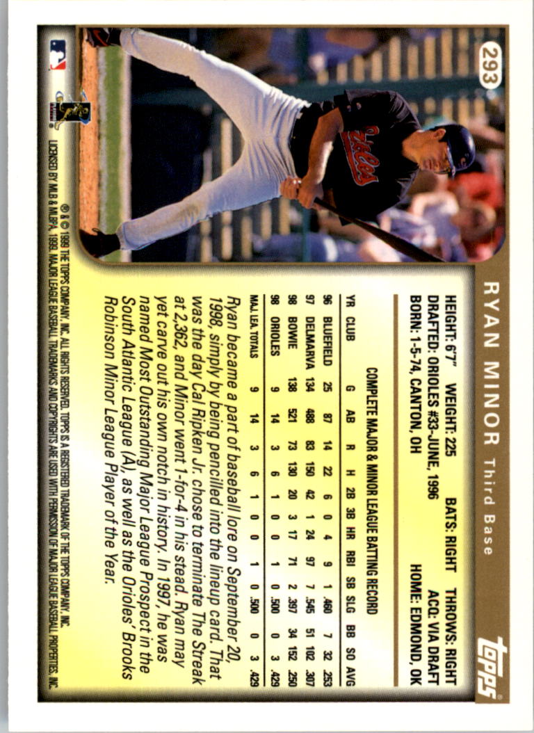 1999 Topps Baseball Card Pick (Base) 275-463 - Picture 35 of 355