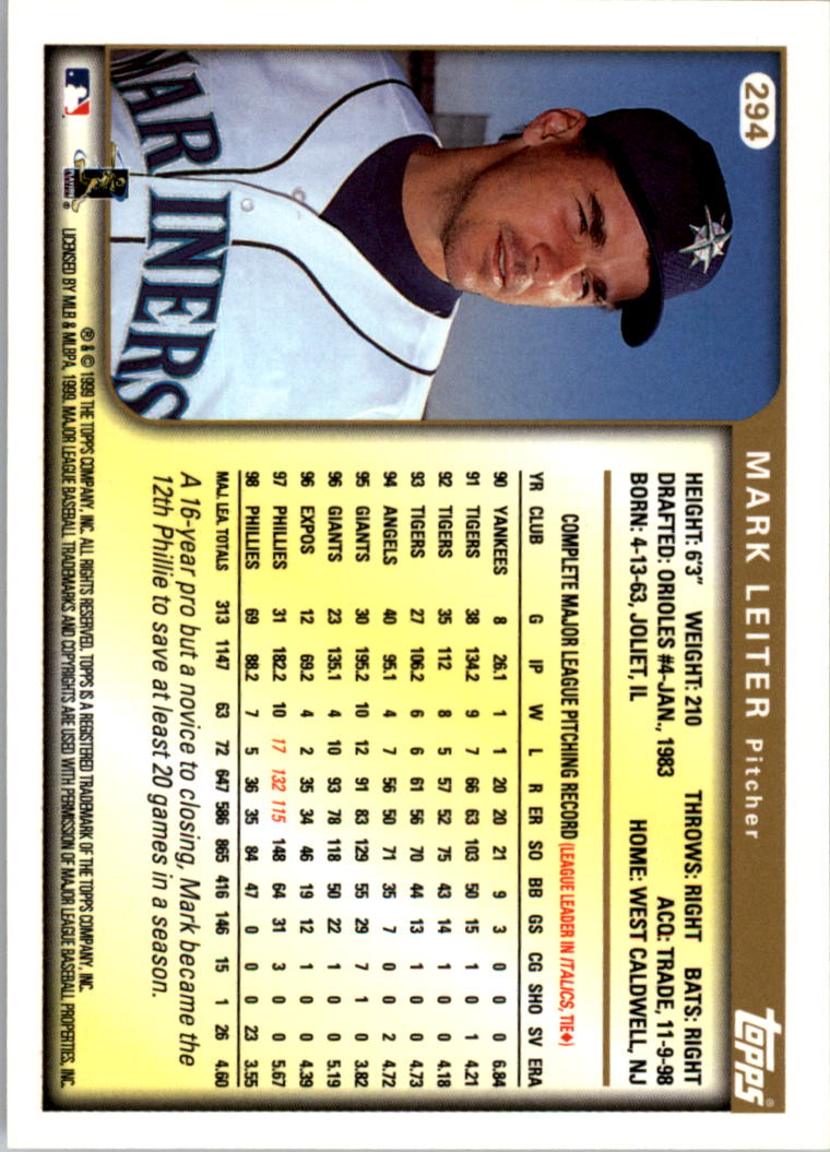1999 Topps Baseball Card Pick (Base) 275-463 - Picture 37 of 355