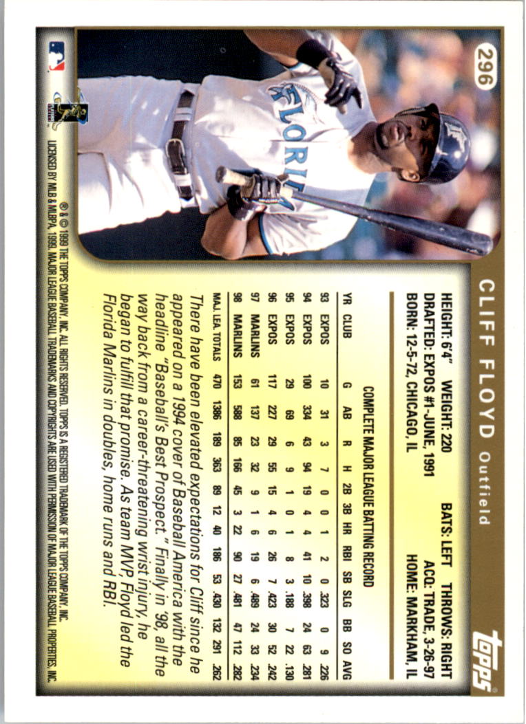 1999 Topps Baseball Card Pick (Base) 275-463 - Picture 41 of 355
