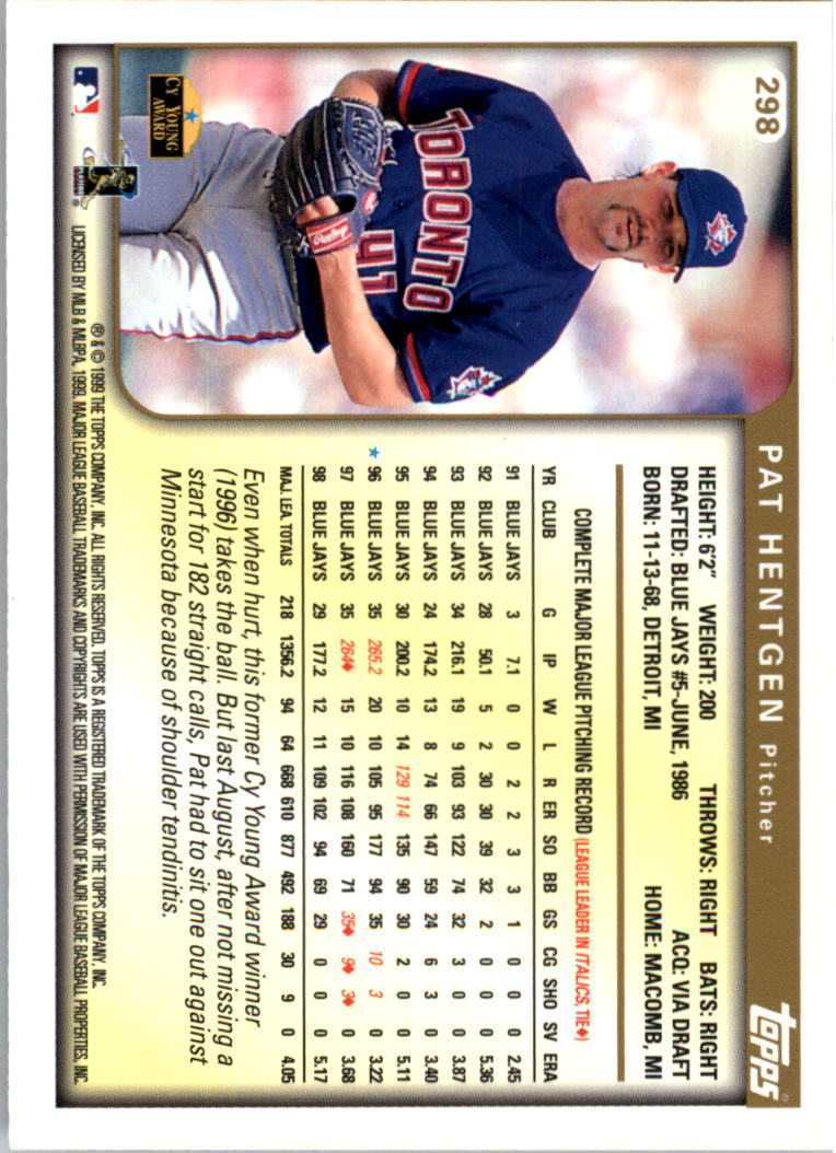 1999 Topps Baseball Card Pick (Base) 275-463 - Picture 45 of 355