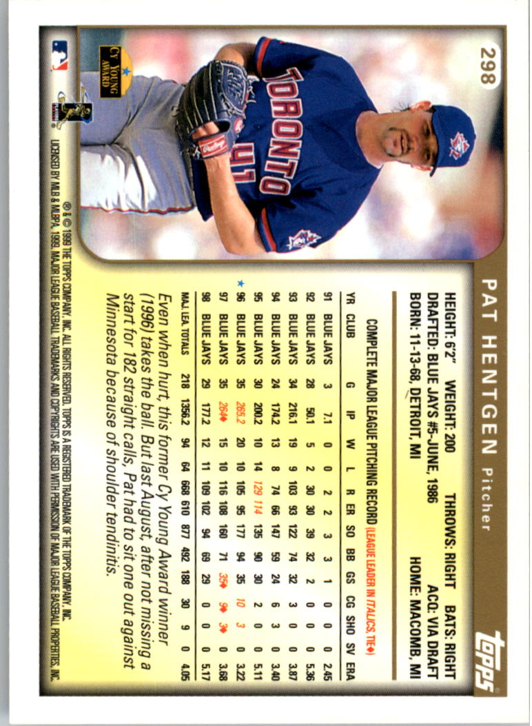 1999 Topps Baseball Card Pick (Base) 275-463 - Picture 47 of 355