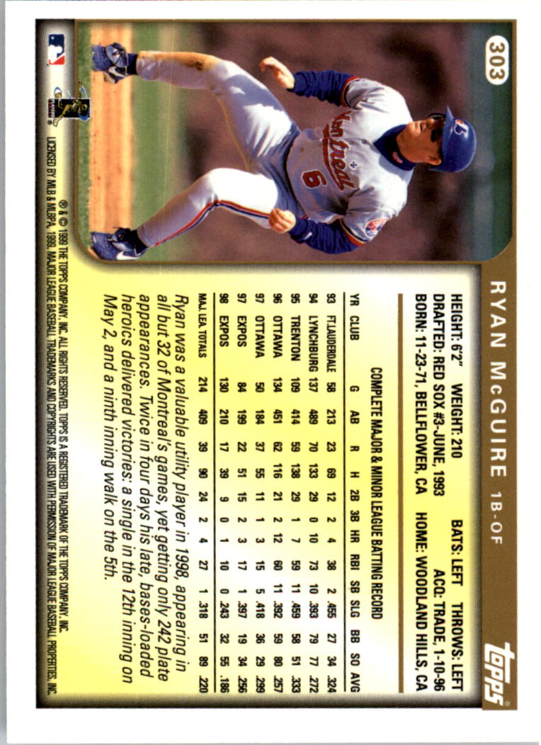 1999 Topps Baseball Card Pick (Base) 275-463 - Picture 55 of 355