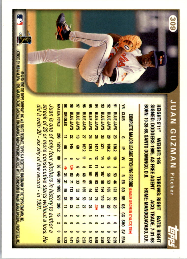 1999 Topps Baseball Card Pick (Base) 275-463 - Picture 67 of 355