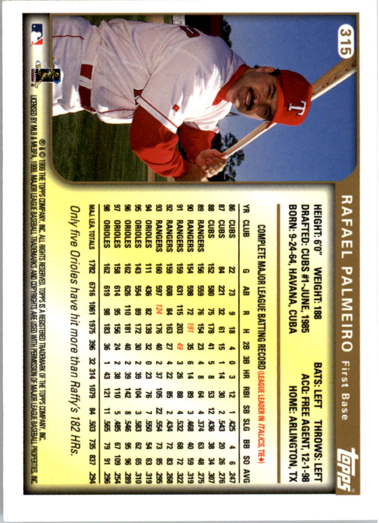 1999 Topps Baseball Card Pick (Base) 275-463 - Picture 79 of 355