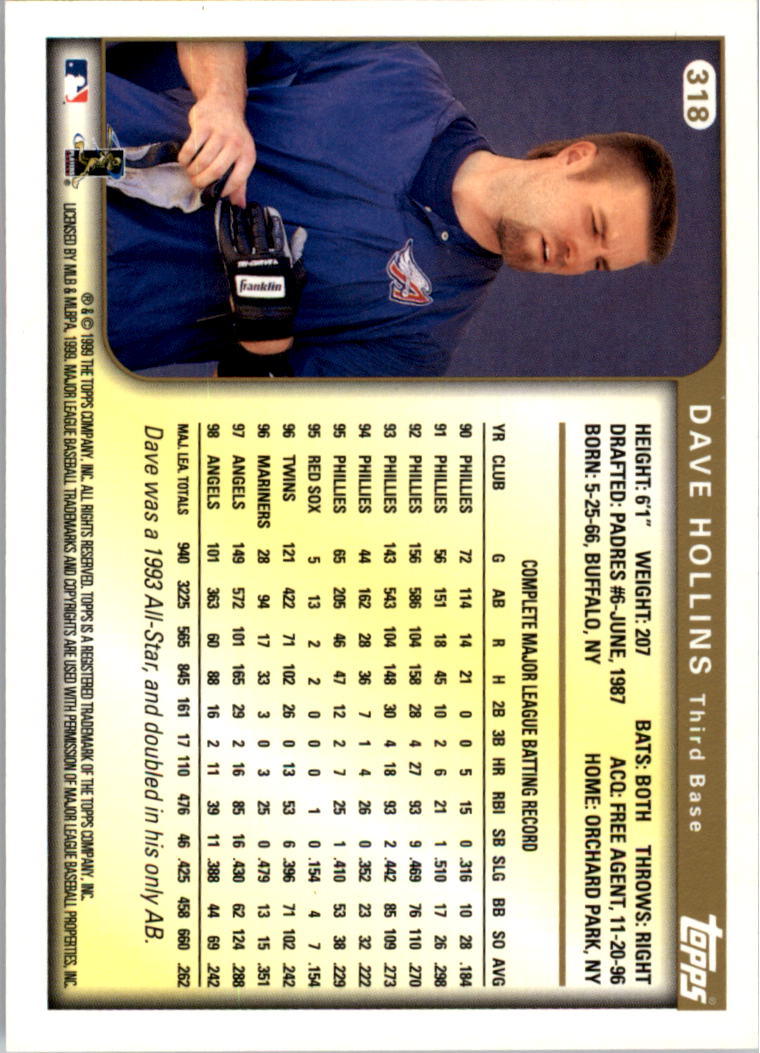 1999 Topps Baseball Card Pick (Base) 275-463 - Picture 85 of 355