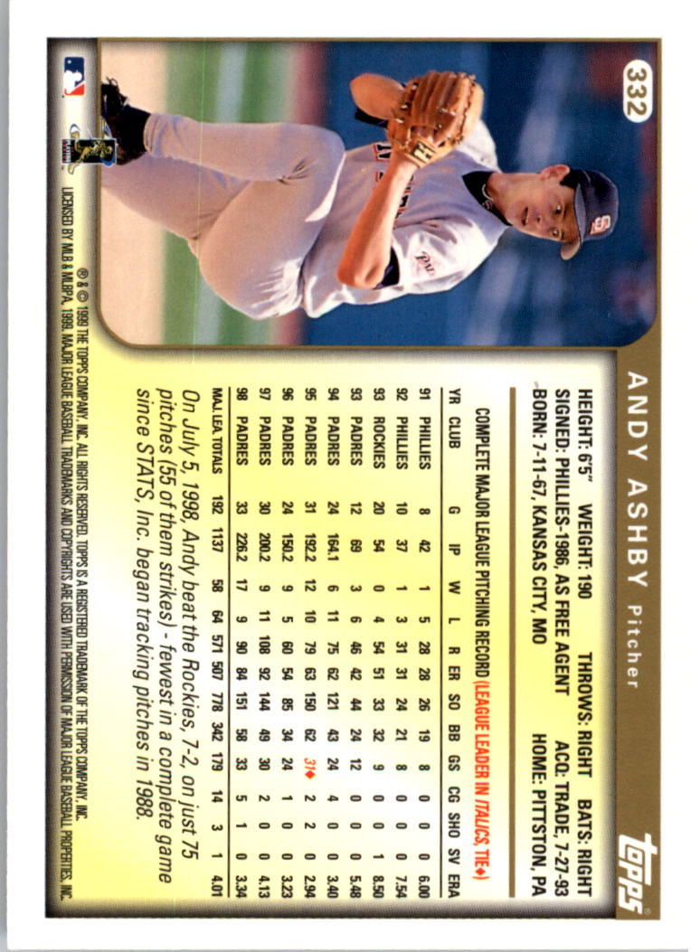 1999 Topps Baseball Card Pick (Base) 275-463 - Picture 111 of 355