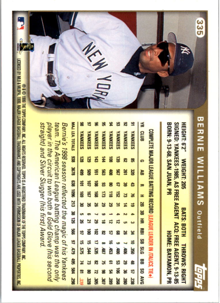 1999 Topps Baseball Card Pick (Base) 275-463 - Picture 117 of 355
