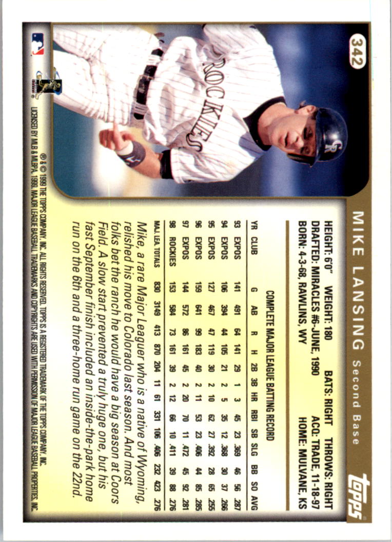 1999 Topps Baseball Card Pick (Base) 275-463 - Picture 131 of 355