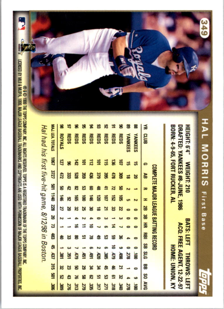1999 Topps Baseball Card Pick (Base) 275-463 - Picture 143 of 355