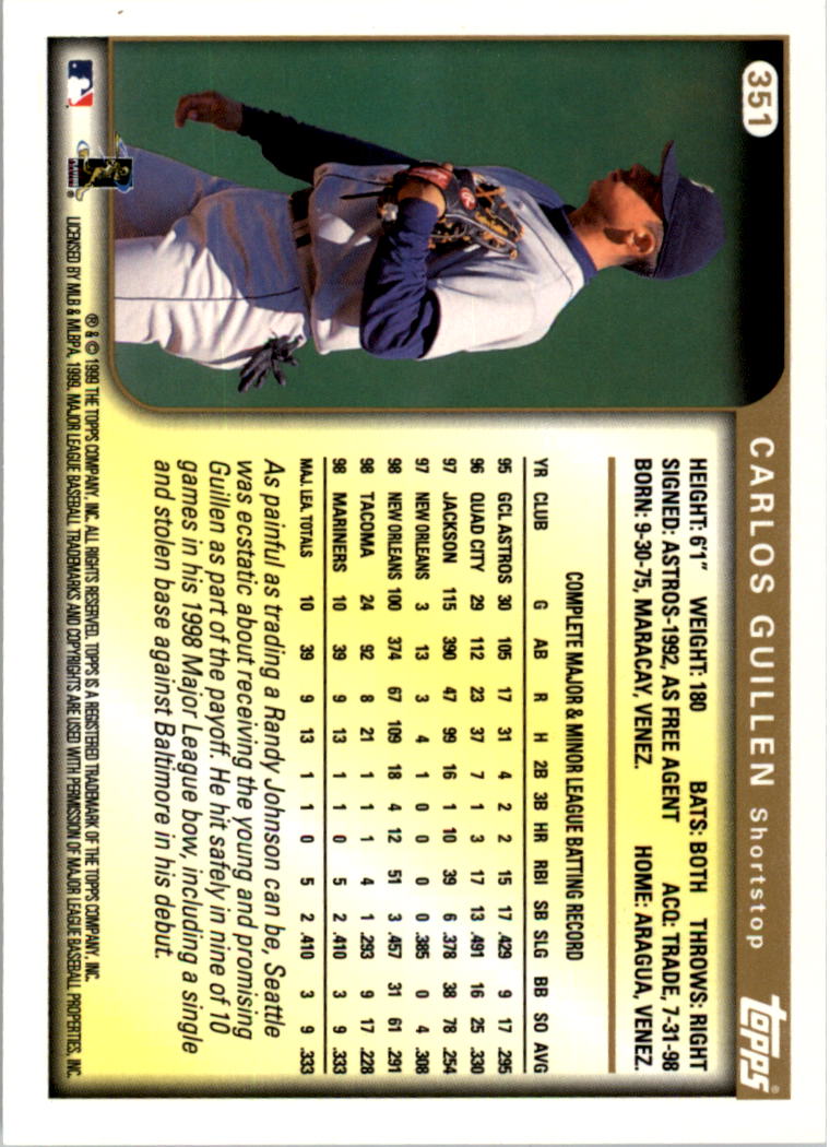 1999 Topps Baseball Card Pick (Base) 275-463 - Picture 147 of 355