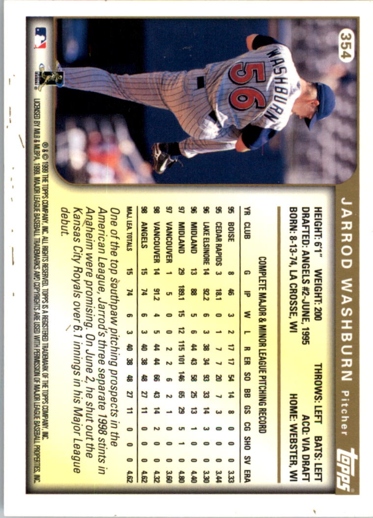 1999 Topps Baseball Card Pick (Base) 275-463 - Picture 153 of 355