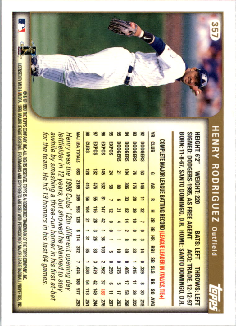 1999 Topps Baseball Card Pick (Base) 275-463 - Picture 157 of 355