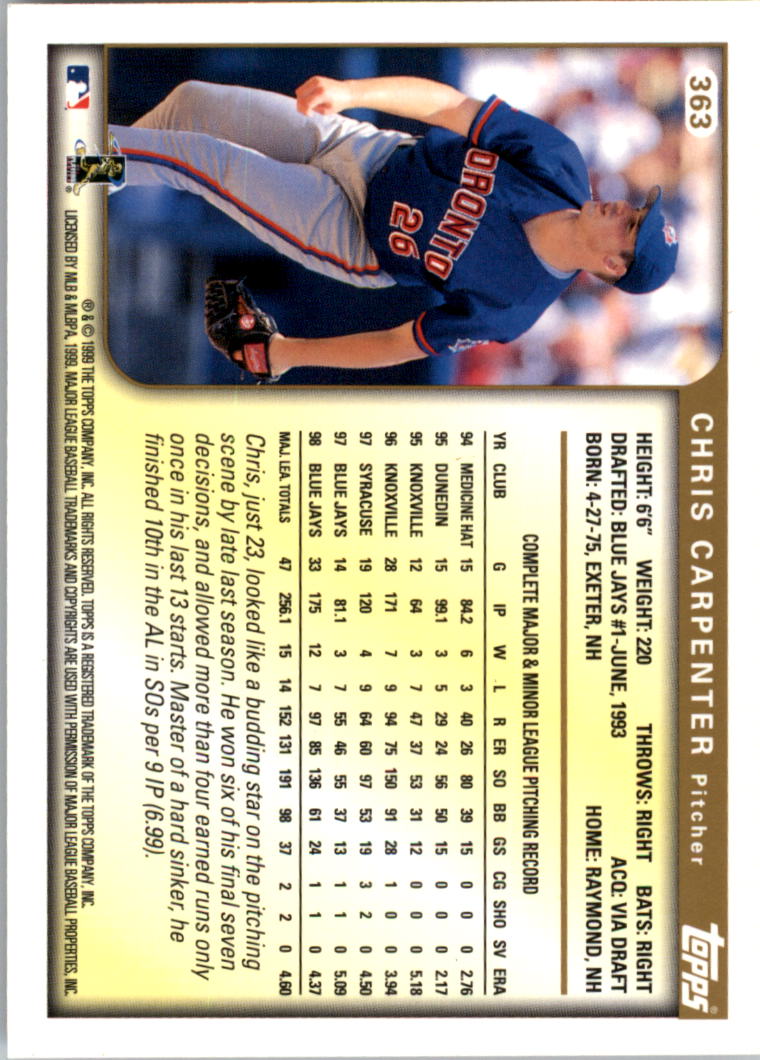 1999 Topps Baseball Card Pick (Base) 275-463 - Picture 169 of 355