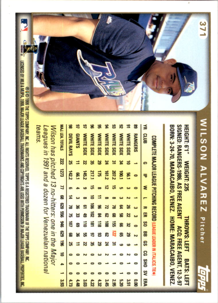 1999 Topps Baseball Card Pick (Base) 275-463 - Picture 181 of 355